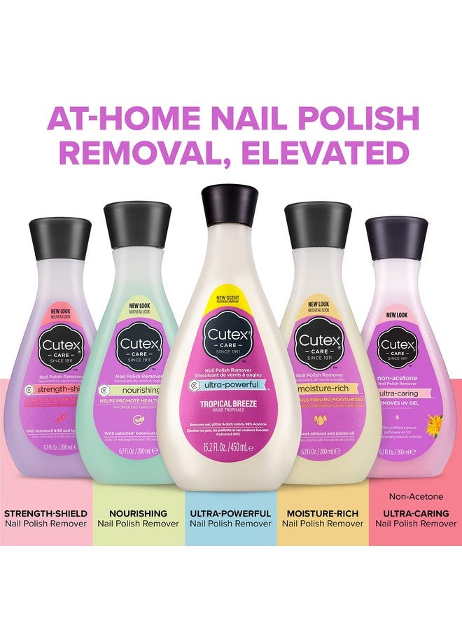 Cutex Gel Nail Polish Remover Ultrapowerful & Removes Glitter And Dark Colored Paints Tropical Breeze Scent 15.2 Fl Oz - Image 5