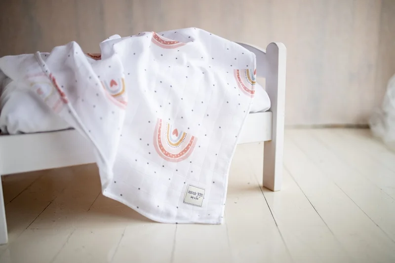 ماما يويو Muslin Cover + Mouth Diaper Rainbow