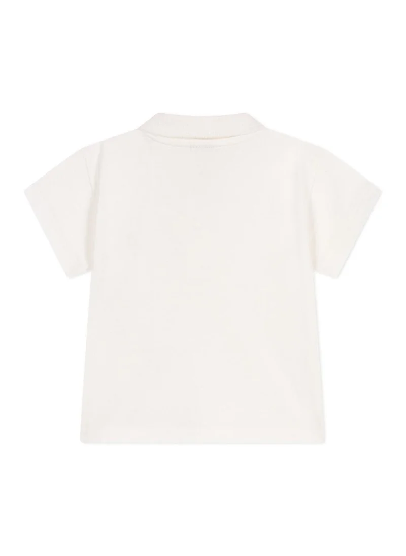 بيتي باتو Babies' short-sleeved plain cotton polo shirt