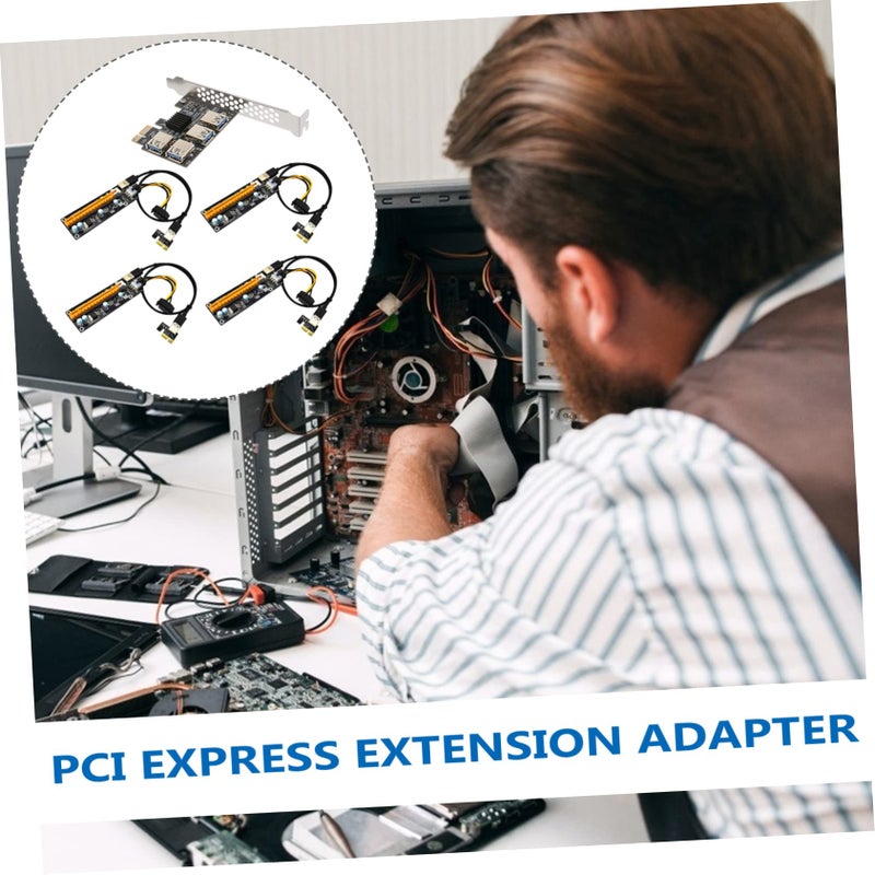 بطاقة امتداد PCI-E إلى USB مع موصلات طاقة بدون الحاجة إلى طاقة خارجية - Image 3