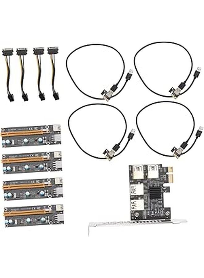 بطاقة امتداد PCI-E إلى USB مع موصلات طاقة بدون الحاجة إلى طاقة خارجية - Image 1