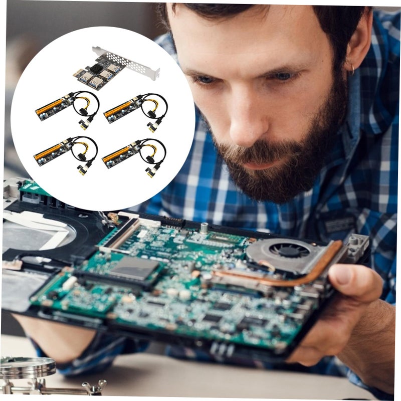 بطاقة امتداد PCI-E إلى USB مع موصلات طاقة بدون الحاجة إلى طاقة خارجية - Image 4
