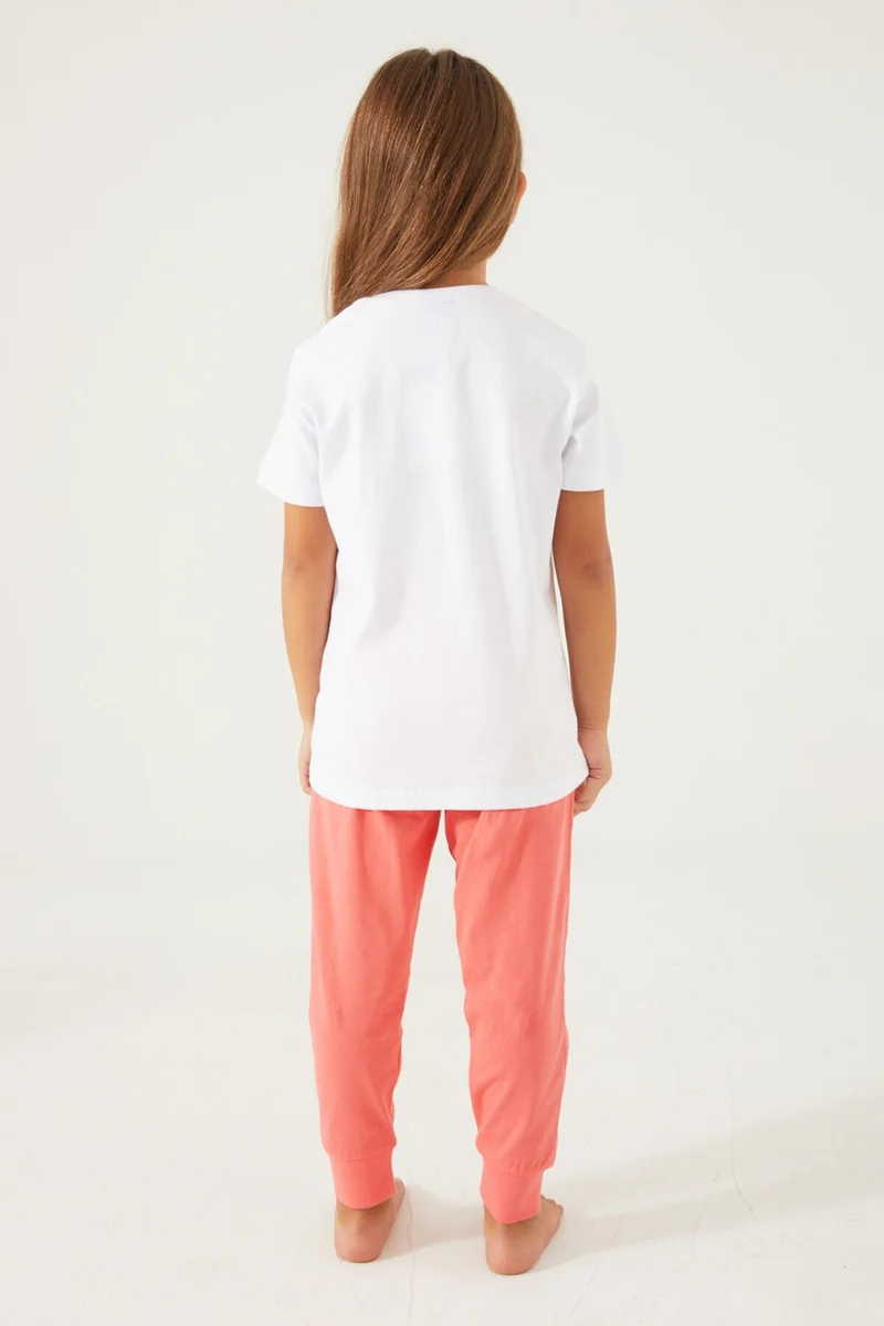 ميني ماوس Candy Minnie White Girl's Short Sleeve Pajama Set