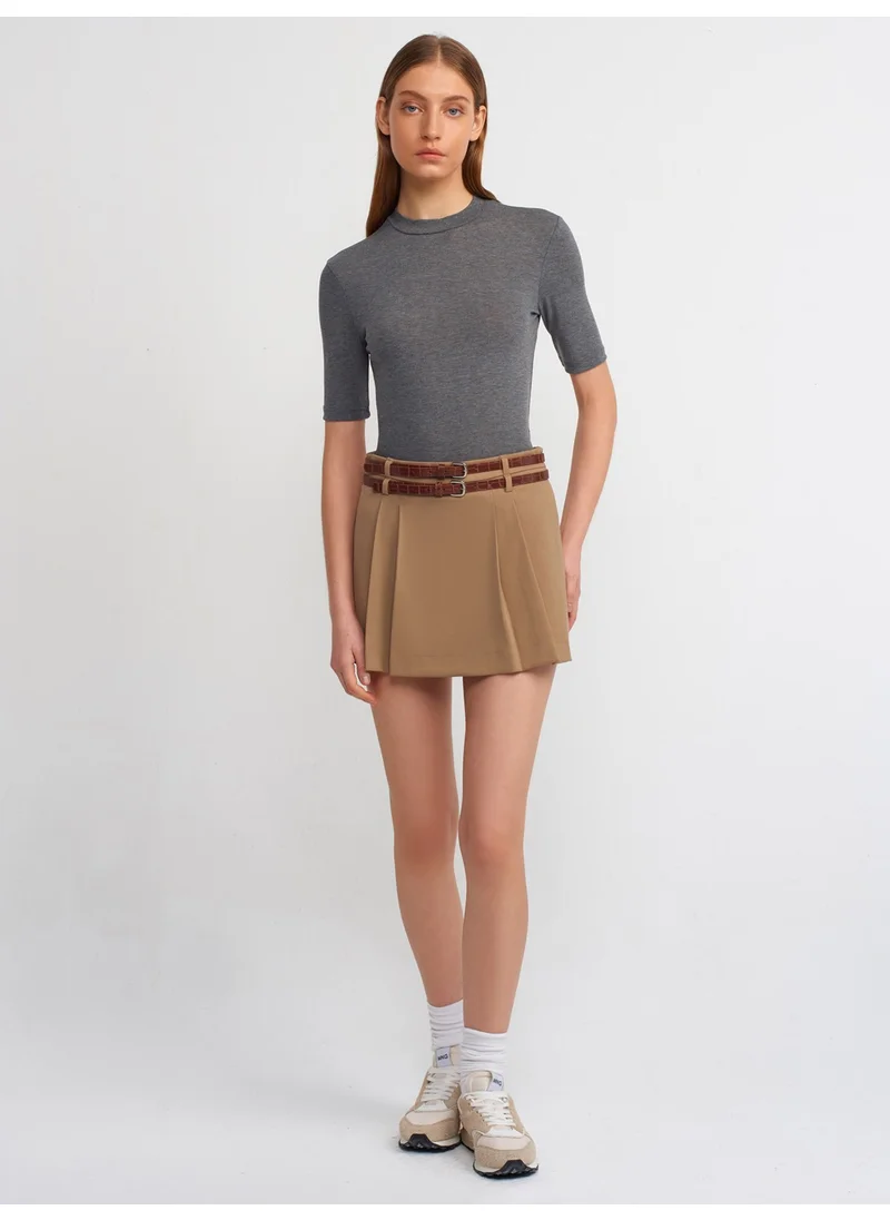 ديلفين 30481 High Collar Tshirt-Anthracite M