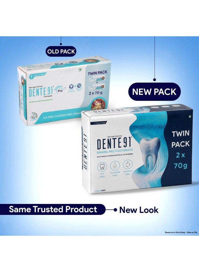 DENTE91 Dente91 Enamel Pro Toothpaste| Sensitivity Relief | Repairs Cavities | Fights Gum Disease | Reduces Bad Breath | Strengthens Enamel | SLS Free | Fluoride Free | Paraben Free | Pack of 2, 2 X 70g  - Image 3