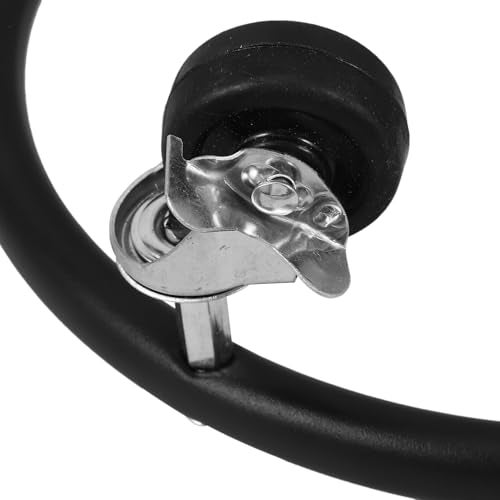 Alipis Propane Tank Holder with Wheels Rolling Propane Tank Stand for 2040lb Gas Cylinder Heavy Duty Mobile Stand Dolly for Grill Kitchen Outdoor Storage Black - Image 3