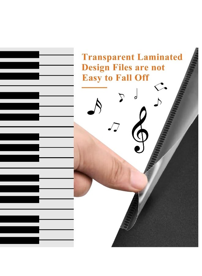 Generic - 2 Pack Sheet Music Folder, 6-Sided A4 Music File Folder, Piano Music Binder Choir Folder, Suitable for Piano Guitar Violin Paper Document Music Lovers Students Use - Image 1