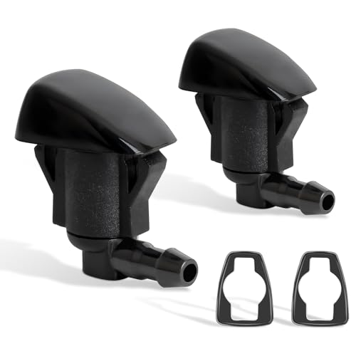 Belleone 2PCS Front Windshield Washer Nozzle Jet Kit Fit for 2004-2010 Toyota Sienna, 2005-2012 Corolla, 2004-2008 Solara, 2000-2005 Tundra, Replacement for Part # 85381-AE020 - Image 1