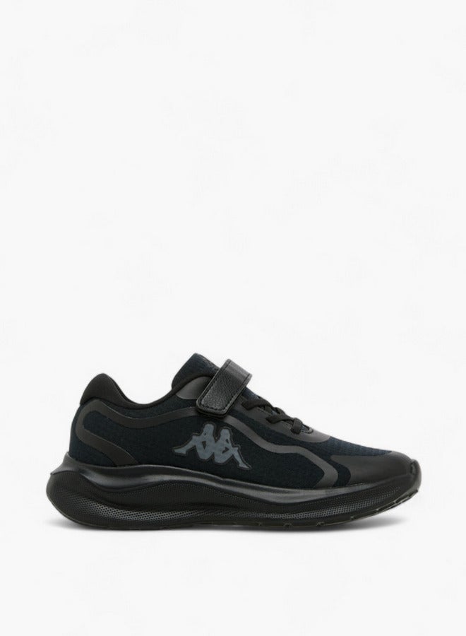 Kappa Girls' Logo Print Sports Shoes with Hook and Loop Closure  - Image 3