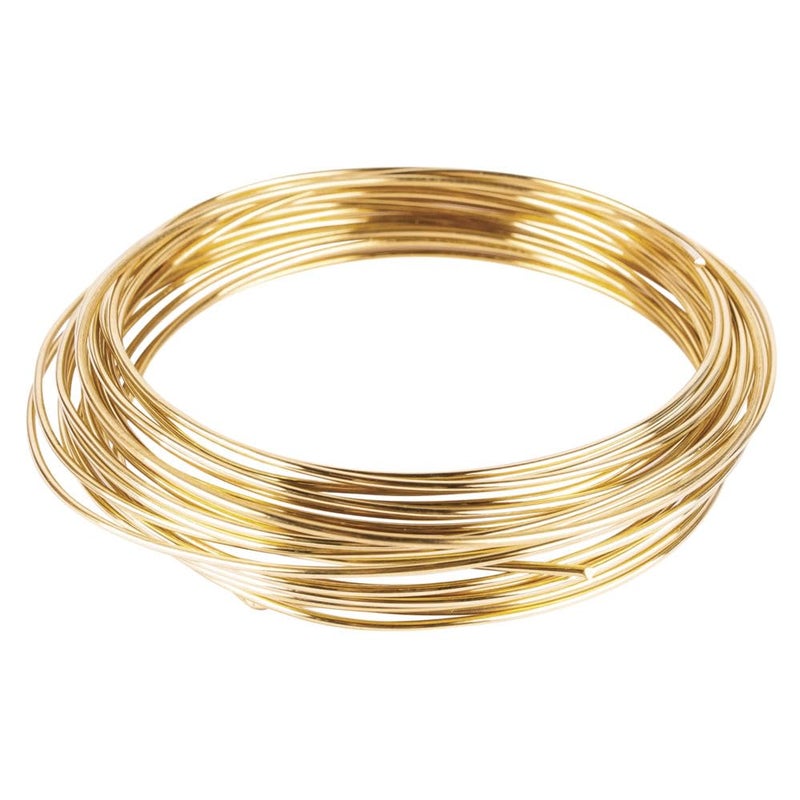 ART IFACT 10 Meters Brass Wire - 18 Gauge (1.219 mm Diameter) - Golden Wire for Jewellery - DIY Jewellery & Artistic - Imitation Jewellery Part - Image 3