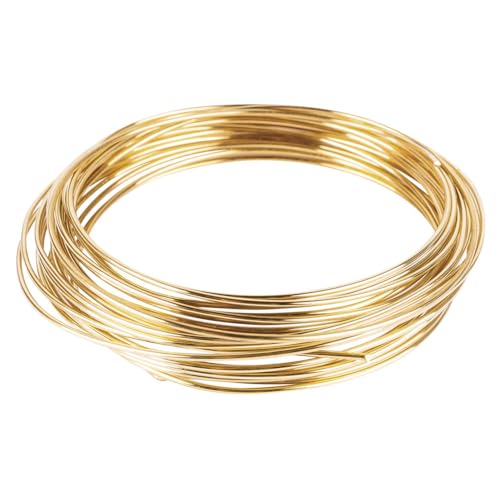 ART IFACT 10 Meters Brass Wire - 18 Gauge (1.219 mm Diameter) - Golden Wire for Jewellery - DIY Jewellery & Artistic - Imitation Jewellery Part - Image 1