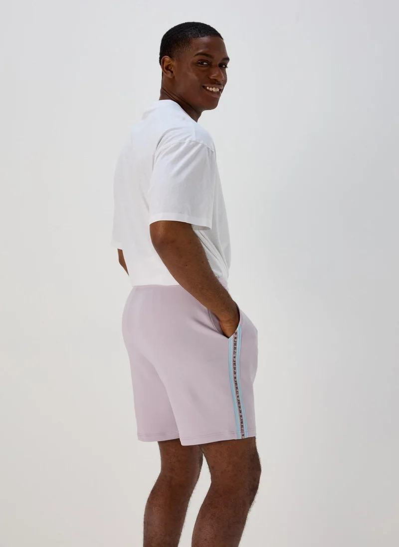 Matalan Lilac Tape Jogger Shorts