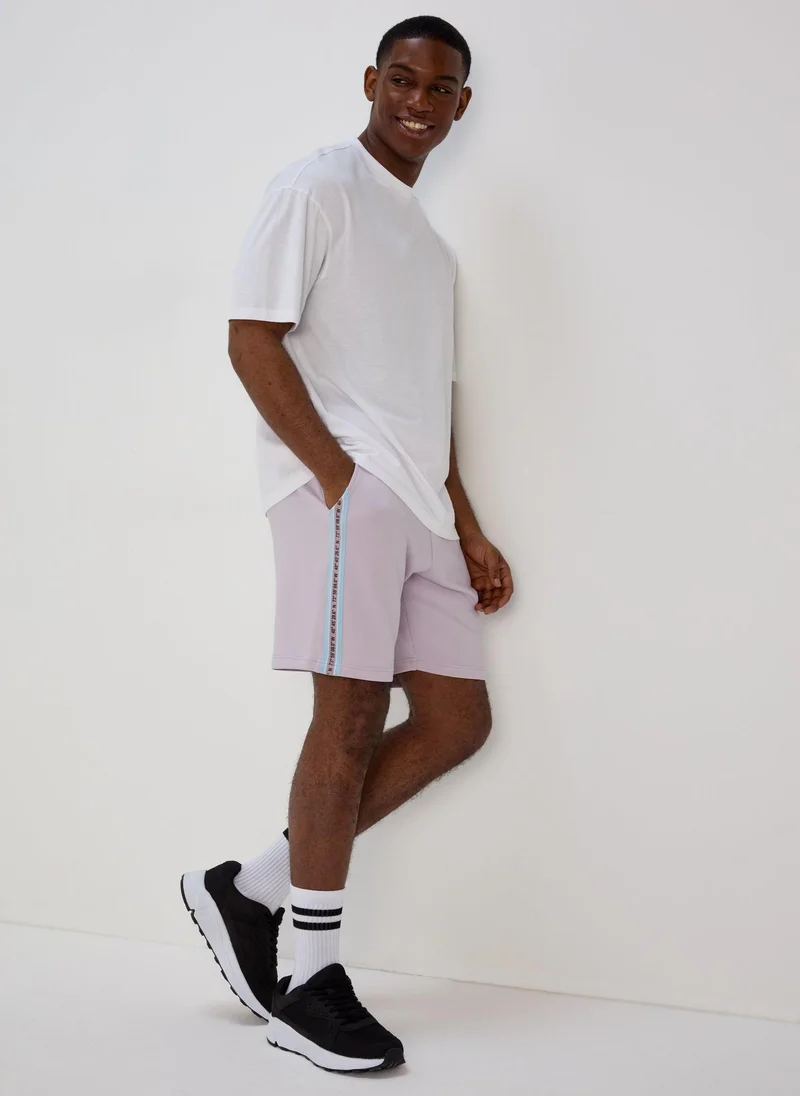 Matalan Lilac Tape Jogger Shorts
