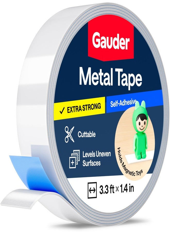 GAUDER Metal Tape Self Adhesive | Ferrous Tape for Magnets | Metallic Steel Strip - Image 1