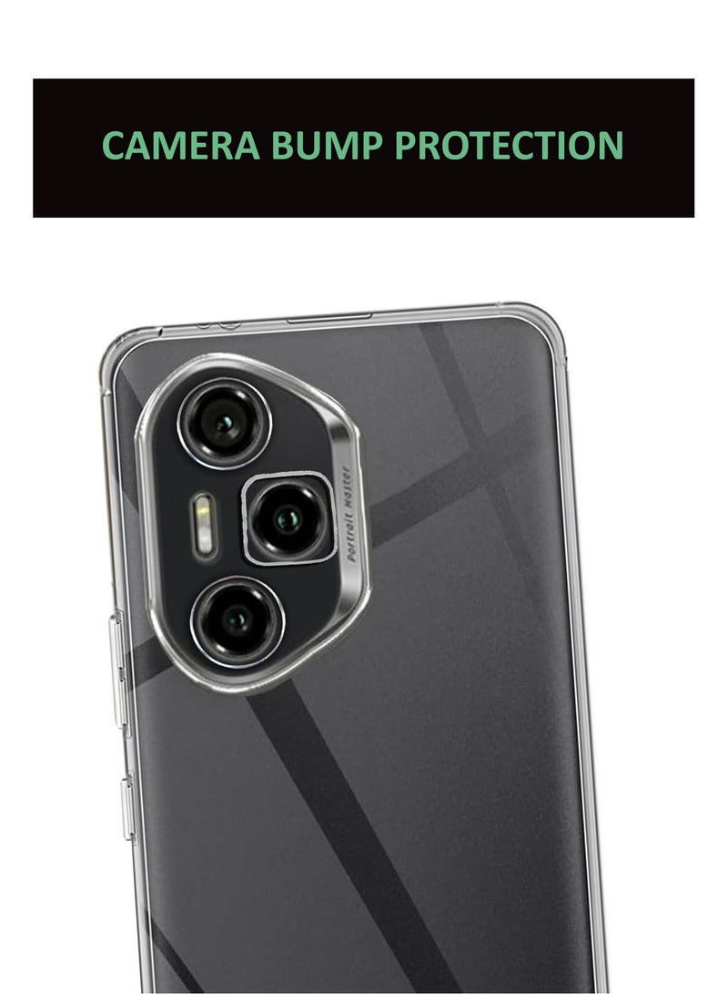GMATE For Honor 300 Pro  / 300 Ultra  - Soft Flexible Transparent Silicone Protective Back Case Cover-Transparent - Image 4