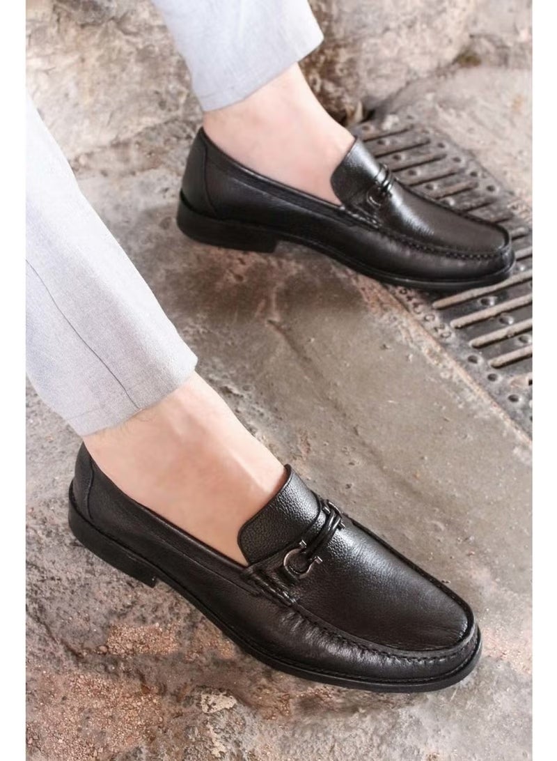 Fast Step Leathery Sole Inside and Outside Genuine Leather Buckle Men's Classic Shoes 932MA67 - Image 4