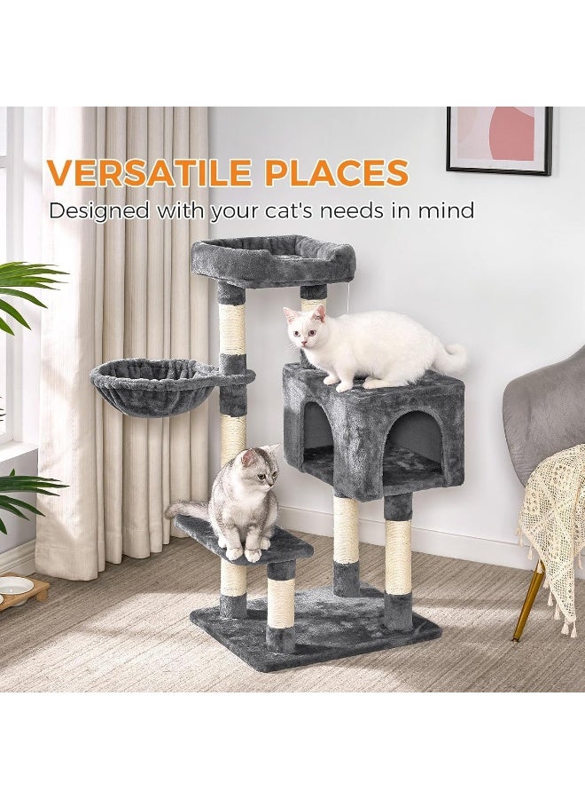 NeoStyle Large Cat Tree Tower with Scratching Posts, Play Balls and Multi-Level Platforms, Durable Indoor Cat Climber with Spacious Design for Multi-Cat Households - Image 3