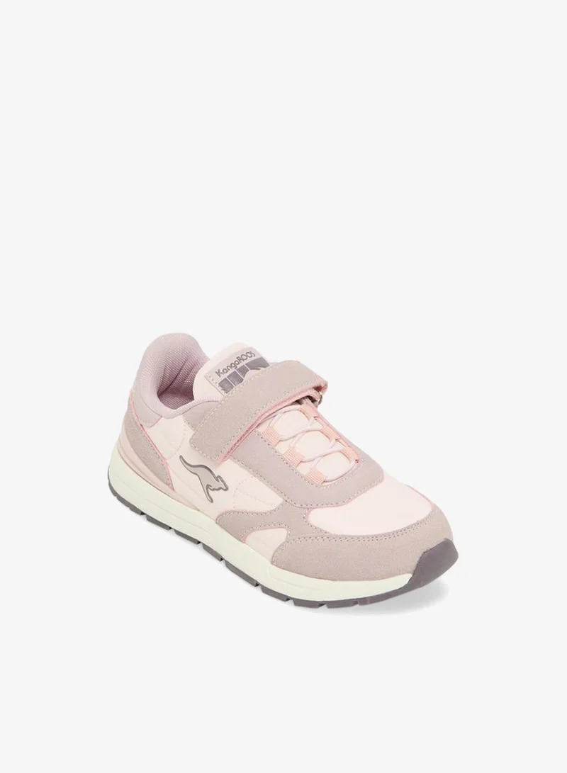 Kangaroos Girls Panelled Hook & Loop School Sports Shoes