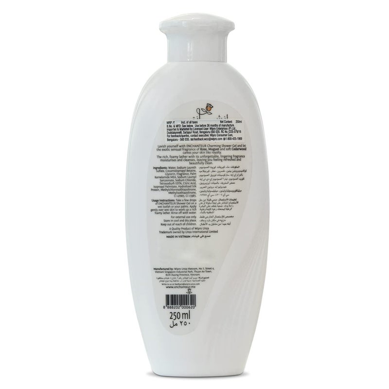 Enchanteur Perfumed Shower Gel Charming 250ml - Image 3