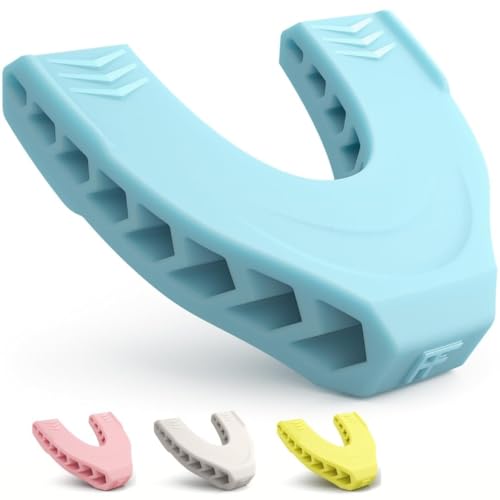 SILENCIO Facial Exerciser Jawline Exerciser for Men and Women – Tighten, Tone & Strengthen, Target your jawline, chin, lips and cheekbones - Food-grade Silicone (Pack of 1) (Blue) - Image 1