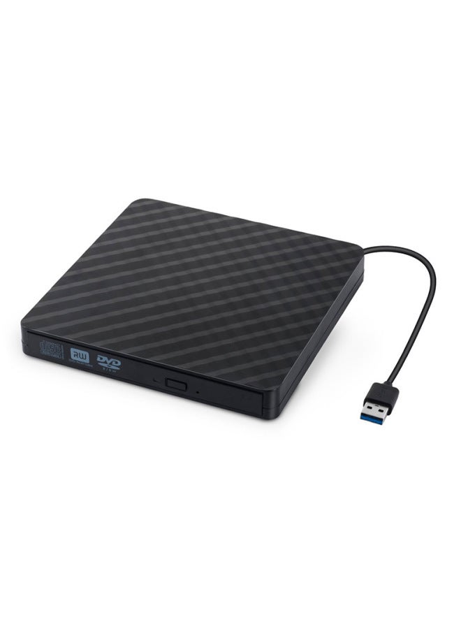 محرك الأقراص الضوئية الخارجية Spot USB 3.0 CD DVD ناسخ أقراص الكمبيوتر المحمول المحمول محرك الأقراص الضوئية - اللون: واجهة مزدوجة حرق - أسود - Image 2