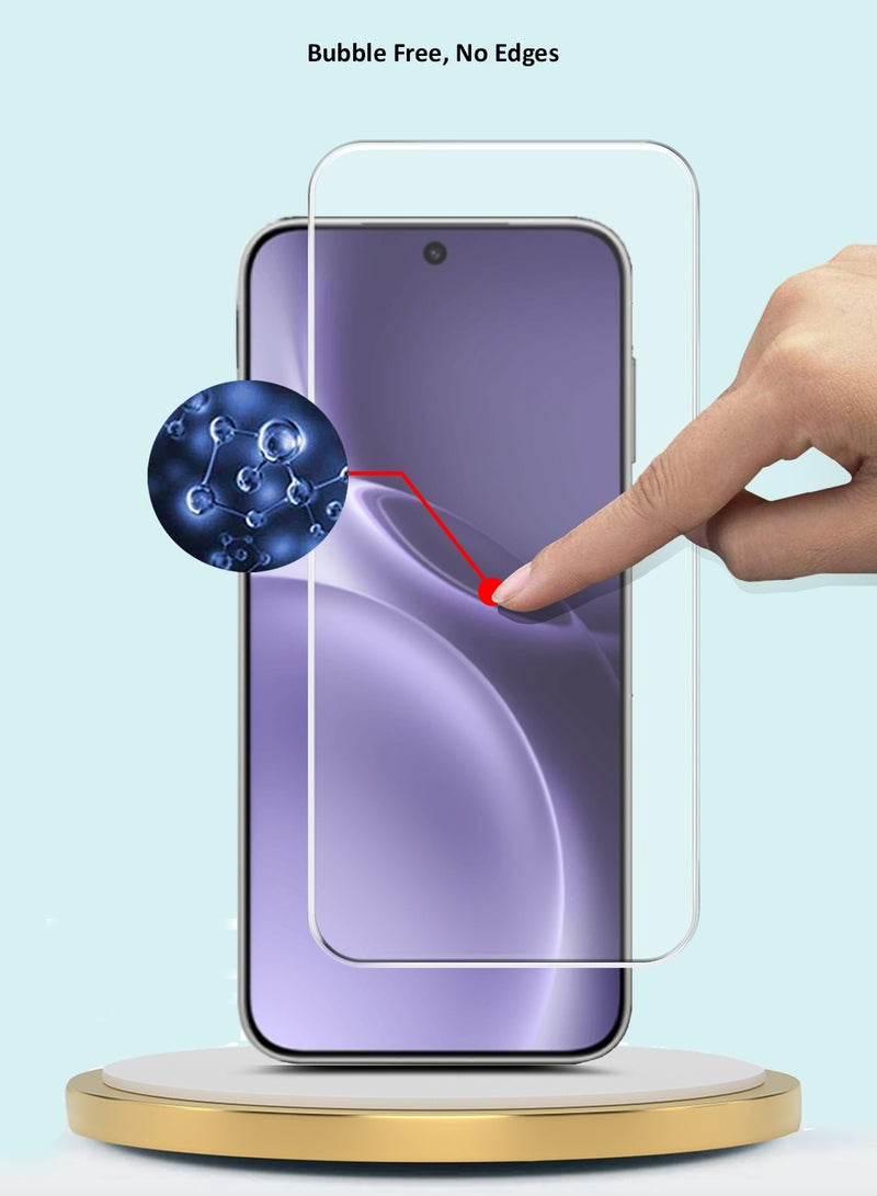 GMAX vivo X300 Pro 5G 2025 GMAX Premium Series Curved Edges 9H 2.5D Tempered Glass Screen Protector - Clear - Image 4