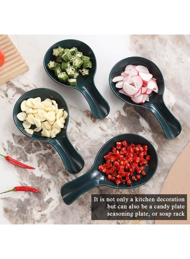Spoon Rest 2 Pack, Plastic Spoon Holder for Kitchen Counter, Kitchen Utensil Rack for Spoons, Tongs, Spatulas, Spoon Rack for Hob, Spatula Rest - Image 5