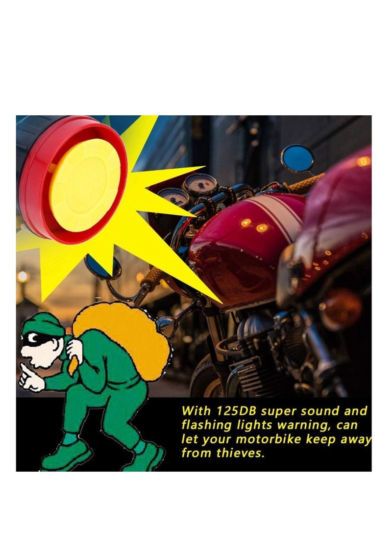 SYOSI Universal 12V Motorcycle Anti-Theft Security Alarm System Motorcycle Wireless Alarm System with 2 Remote Control Engine Start Remote Control Key Fob - Image 2