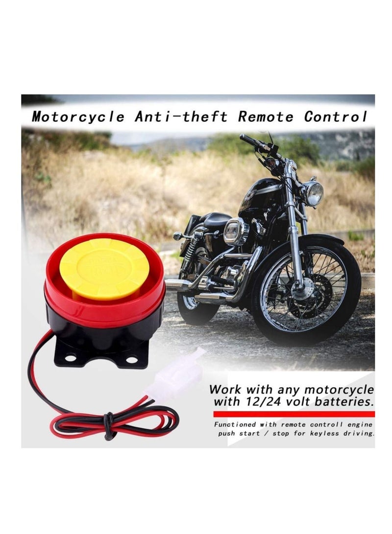 SYOSI Universal 12V Motorcycle Anti-Theft Security Alarm System Motorcycle Wireless Alarm System with 2 Remote Control Engine Start Remote Control Key Fob - Image 4