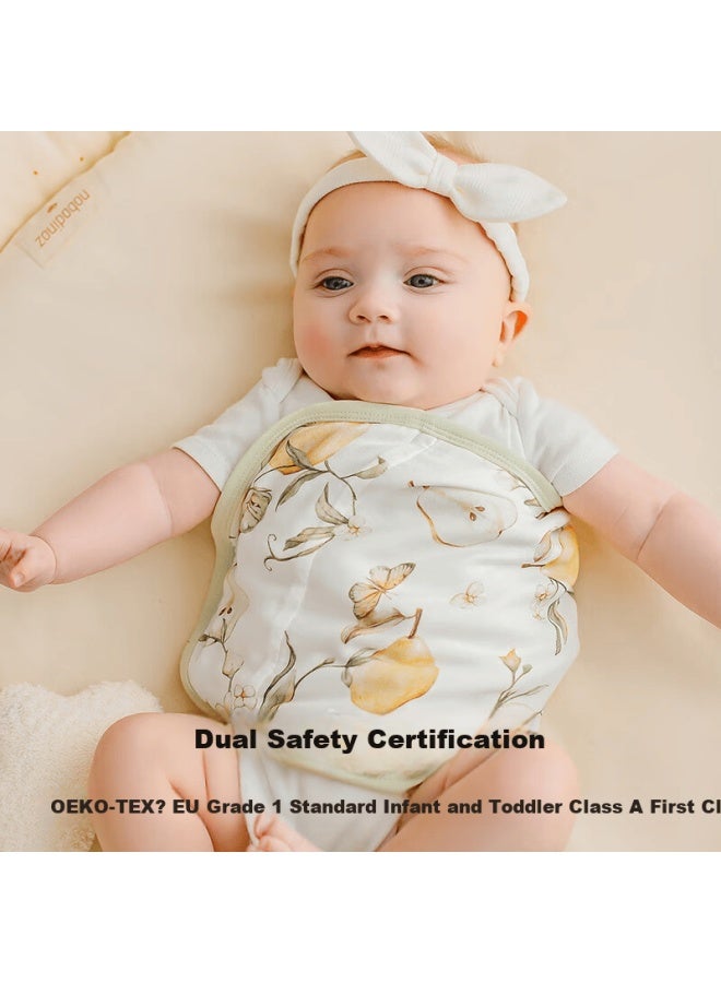 Emxee Baby Anti-startle Swaddle Blanket, Newborn Anti-startle Sleeping Bag, Thin Spring And Summer Version, Fairy Dream Garden, 34*84cm - Image 3