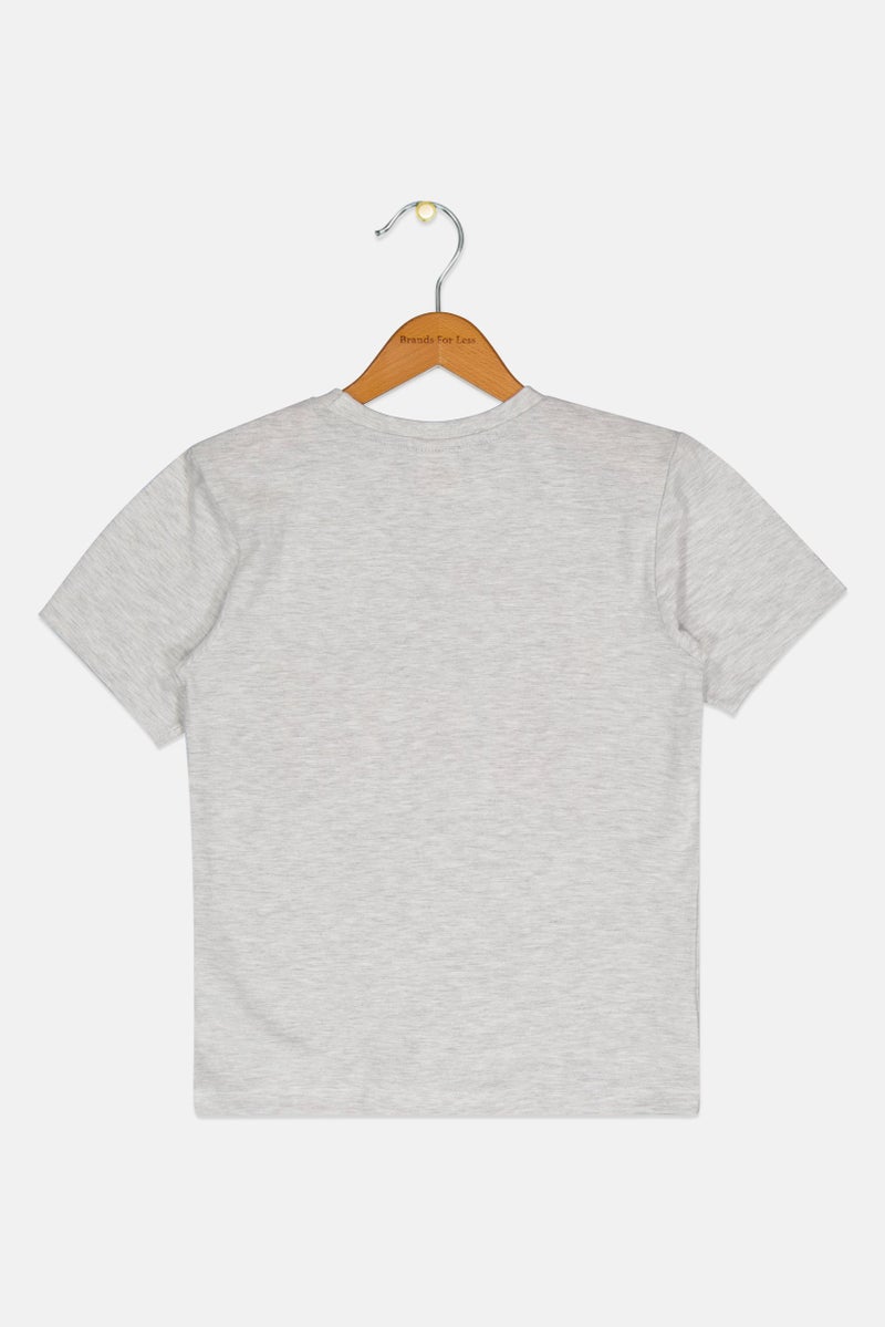 MARVEL Kids Boy Crew Neck Short Sleeve Graphic Print T-Shirt, Grey - Image 3