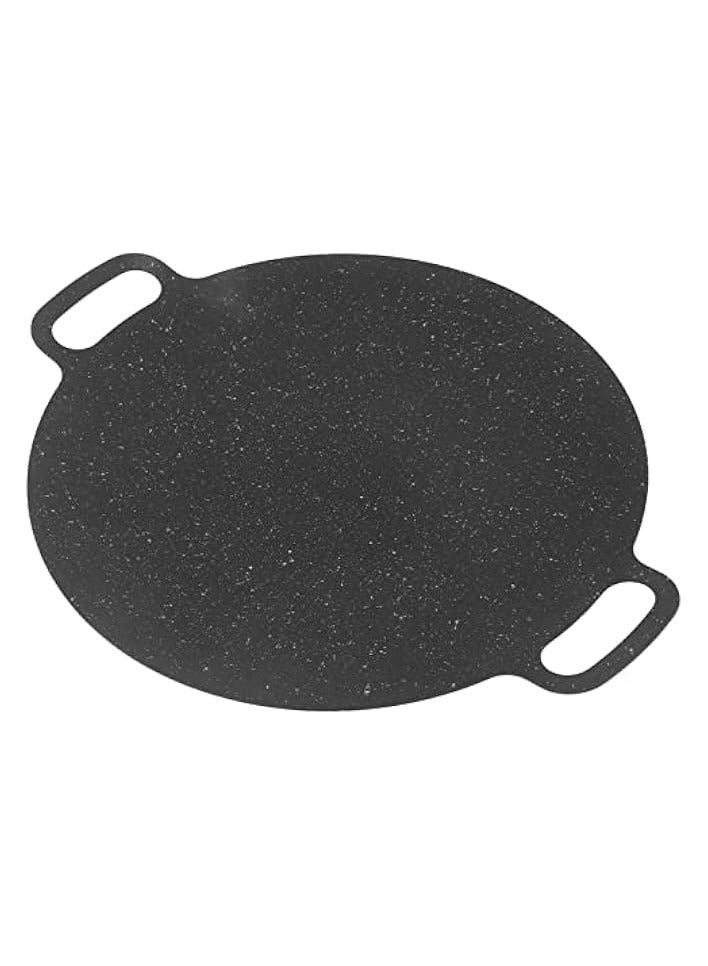 erorex Korean Grill Pan, 6 Layer Round Barbecue Griddle, BBQ Grill Pan with Storage Bag Coating Round Griddle for Indoor Outdoor Cooking for Stove Top, Induction, Gas Cooker (28cm)  - Image 1
