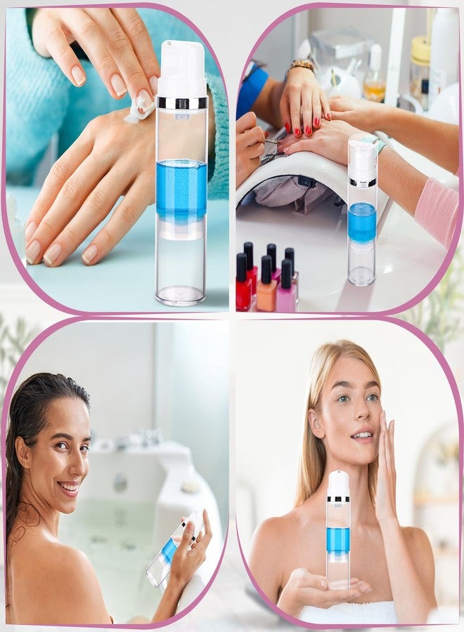 Segbeauty 5oz Clear Refillable Cosmetic Containers,Pack of 3 Airless Pump Bottles 150ml Empty Travel Size Bottles Airless Cosmetic Pump Container Vacuum Cosmetic Travel Bottle for Toiletries - Image 5