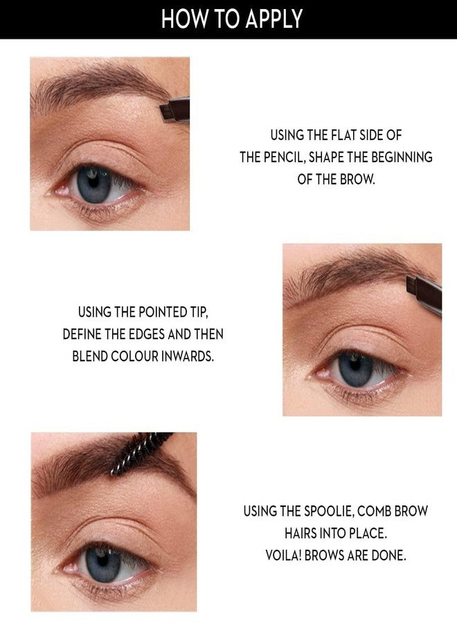 LARYNX 2 IN 1 EYEBROW PENCIL (PACK OF 1, BLACK) - Image 4