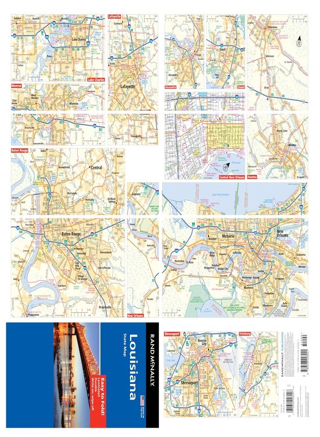 Rand McNally Easy to Fold: Louisiana Laminated Map - Image 2