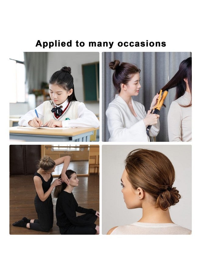 Sliverdew Hair Nets For Buns 20Pcs Hair Bun Nets Brown With 20Pcs U Shaped Hair Pins For Buns Hair Bun Net Set Elastic Edge Mesh Invisible Ballet Hair Net For Girls Women - Image 5