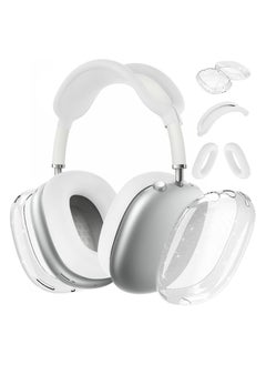 For AirPods Max case Cover,Anti-Scratch Ear Pad Case Cover/Ear Cups Cover/Headband Cover for AirPods Max.  Clear Soft TPU and Silicone.