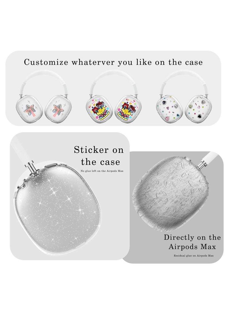 Anmi - For AirPods Max case Cover,Anti-Scratch Ear Pad Case Cover/Ear Cups Cover/Headband Cover for AirPods Max.  Clear Soft TPU and Silicone. - Image 1