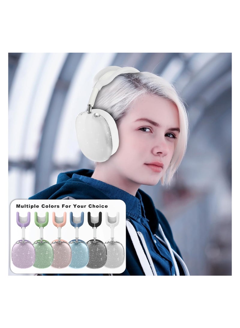 Anmi - For AirPods Max case Cover,Anti-Scratch Ear Pad Case Cover/Ear Cups Cover/Headband Cover for AirPods Max.  Clear Soft TPU and Silicone. - Image 1