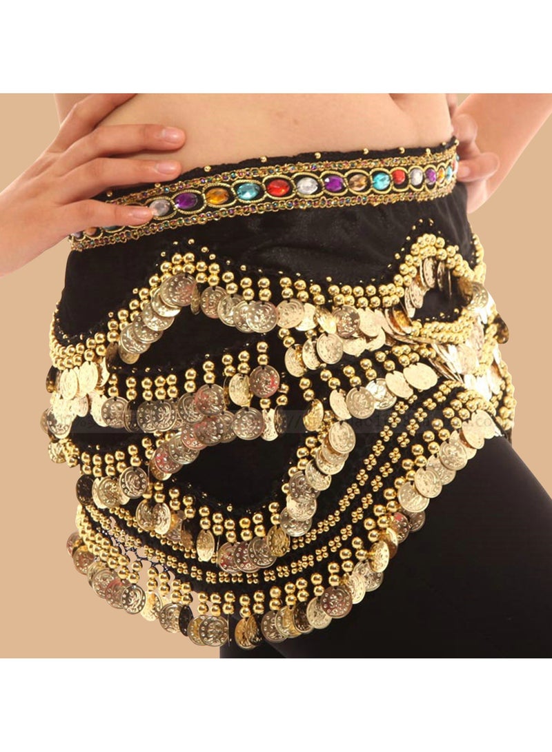 Belly Dance Waist Chain Performance Hip Towel Skirt - Image 4