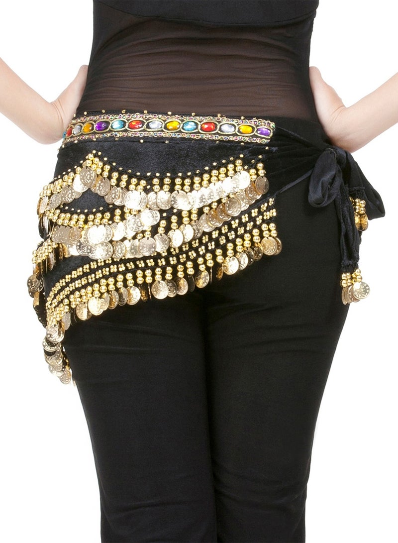 Belly Dance Waist Chain Performance Hip Towel Skirt - Image 5