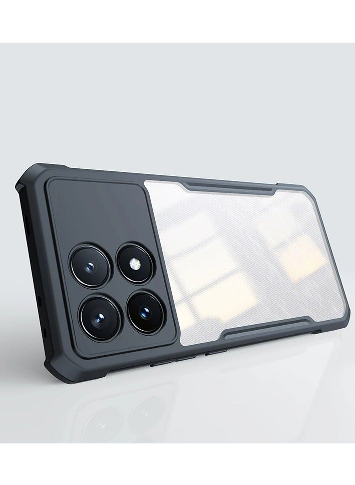 Xiaomi Poco X6 Pro 5G Case Cover, Ultra-Thin Lightweight Cover Soft TPU Bumper + Acrylic Clear Back Mobile Phone Case Cover - Image 1