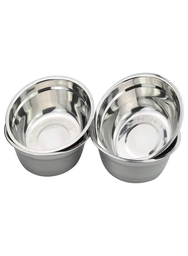 Callyne 4-Pack Stainless Steel Mixing Bowls, Metal Prep Bowls, F - Image 4