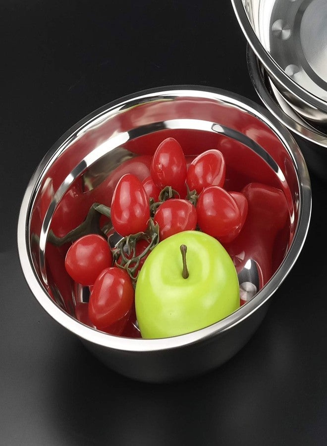 Callyne 4-Pack Stainless Steel Mixing Bowls, Metal Prep Bowls, F - Image 5