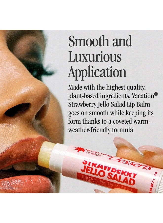 VACATION Strawberry Jello Salad Spf 30 Sunscreen Lip Balm 3Pack Lip Balm Made Without Beeswax Lip Balm With Sunscreen Lip Balm Spf Set Lip Sunscreen Water Resistant Vegan (Pack Of 3) - Image 5