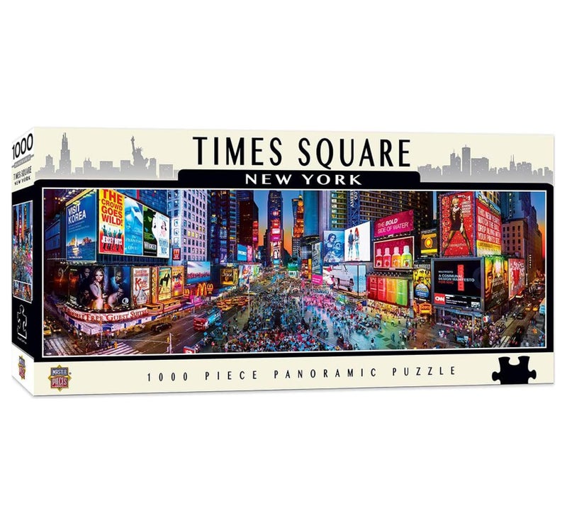 MasterPieces Cityscape Panoramics 1000 Puzzles Collection Times Square Panoramic 1000 Piece Jigsaw Puzzle - Image 2
