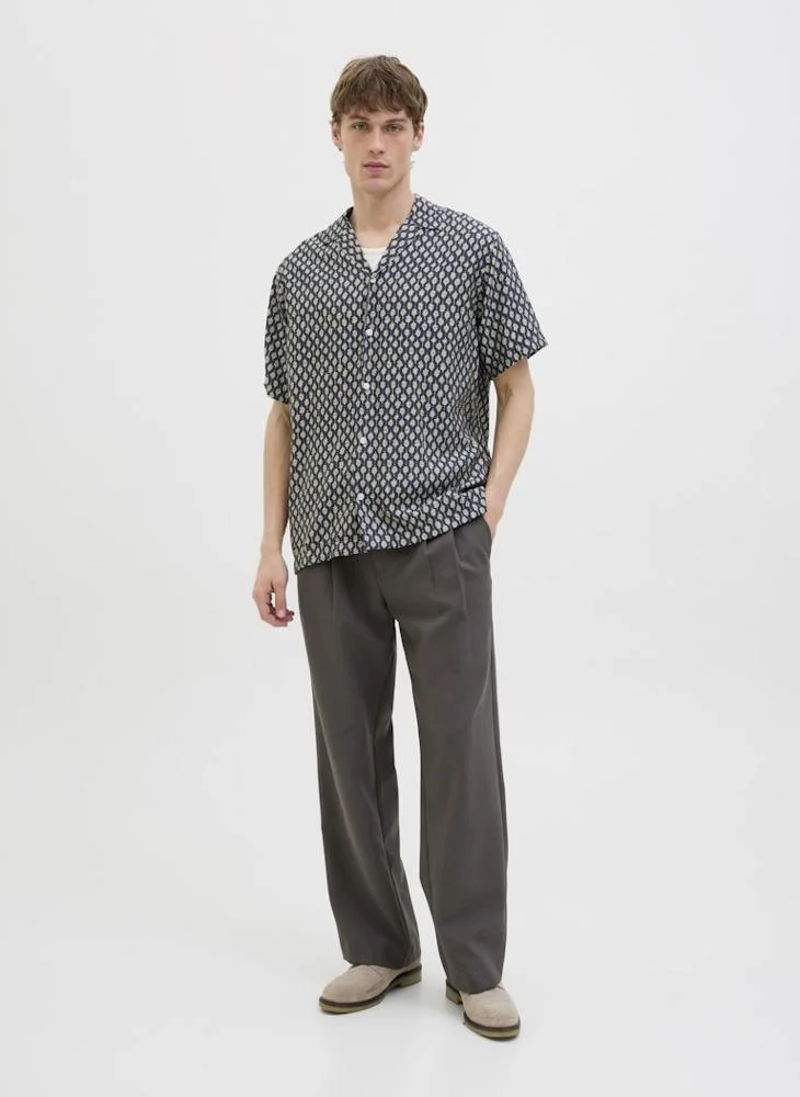 JACK & JONES Jprblulincoln Print Resort Relaxed Fit Shirt