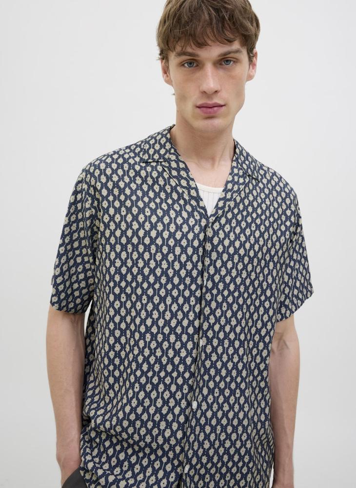 JACK & JONES Jprblulincoln Print Resort Relaxed Fit Shirt  - Image 3