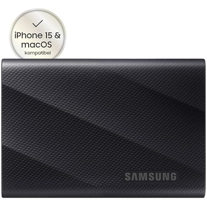 rayihni MU-PG1T0B/EU PORTABLE SSD T9, 1TB, 2000MB/S READ, 2000MB/S WRITE, USB 3.2 GEN.2X2, EXTERNAL HARD DRIVE FOR PROFESSIONAL USERS, COMPATIBLE WITH MAC, PC, SMARTPHONE AND 12K CAMERAS - Image 2