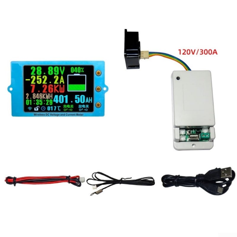 Wireless Voltage Meter Battery Monitor With Dual Relay Control 120V300A - Image 3